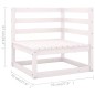 vidaXL Set Divani da Giardino 5 pz con Cuscini Legno Massello di Pino vidaXL Set Divani da Giardino 5 pz con Cuscini Legno Massello di Pino