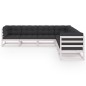 vidaXL Set Divani da Giardino 7 pz con Cuscini Legno Massello di Pino vidaXL Set Divani da Giardino 7 pz con Cuscini Legno Massello di Pino