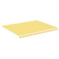 Tessuto di Ricambio per Tenda da Sole Giallo e Bianco 4,5x3,5 m Tessuto di Ricambio per Tenda da Sole Giallo e Bianco 4,5x3,5 m