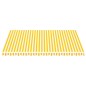 Tessuto di Ricambio per Tenda da Sole Giallo e Bianco 4,5x3,5 m Tessuto di Ricambio per Tenda da Sole Giallo e Bianco 4,5x3,5 m