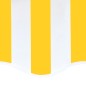 Tessuto di Ricambio per Tenda da Sole Giallo e Bianco 4,5x3,5 m Tessuto di Ricambio per Tenda da Sole Giallo e Bianco 4,5x3,5 m