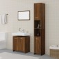 Set Mobili da Bagno 3 pz Rovere Marrone in Legno Multistrato Set Mobili da Bagno 3 pz Rovere Marrone in Legno Multistrato