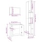 Set Mobili da Bagno 3 pz Rovere Marrone in Legno Multistrato Set Mobili da Bagno 3 pz Rovere Marrone in Legno Multistrato