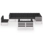 vidaXL Set Divani da Giardino 9 pz con Cuscini Legno Massello di Pino vidaXL Set Divani da Giardino 9 pz con Cuscini Legno Massello di Pino