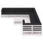 vidaXL Set Divani da Giardino 11pz con Cuscini Massello di Pino Bianco vidaXL Set Divani da Giardino 11pz con Cuscini Massello di Pino Bianco