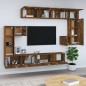 Mobile Porta TV a Parete Rovere Fumo in Legno Multistrato Mobile Porta TV a Parete Rovere Fumo in Legno Multistrato