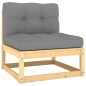 vidaXL Set Divani da Giardino 7 pz con Cuscini Legno Massello di Pino vidaXL Set Divani da Giardino 7 pz con Cuscini Legno Massello di Pino