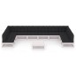vidaXL Set Divani da Giardino 11pz con Cuscini Massello di Pino Bianco vidaXL Set Divani da Giardino 11pz con Cuscini Massello di Pino Bianco