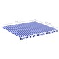 Tessuto di Ricambio per Tenda da Sole Blu e Bianco 4x3,5 m Tessuto di Ricambio per Tenda da Sole Blu e Bianco 4x3,5 m