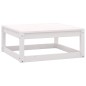 vidaXL Set Divani da Giardino 7 pz con Cuscini Massello di Pino Bianco vidaXL Set Divani da Giardino 7 pz con Cuscini Massello di Pino Bianco