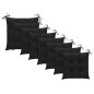 vidaXL Sedie da Giardino con Cuscini 8 pz in Massello di Acacia Grigie vidaXL Sedie da Giardino con Cuscini 8 pz in Massello di Acacia Grigie