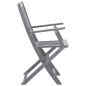 vidaXL Sedie da Giardino Pieghevoli 8 pz in Legno Massello di Acacia vidaXL Sedie da Giardino Pieghevoli 8 pz in Legno Massello di Acacia