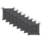 vidaXL Sedie da Giardino Pieghevoli 8 pz con Cuscini Massello Acacia vidaXL Sedie da Giardino Pieghevoli 8 pz con Cuscini Massello Acacia
