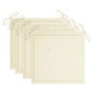vidaXL Sedie da Pranzo da Esterni con Cuscini 4 pz Massello di Acacia vidaXL Sedie da Pranzo da Esterni con Cuscini 4 pz Massello di Acacia