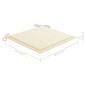vidaXL Sedie da Pranzo da Esterni con Cuscini 4 pz Massello di Acacia vidaXL Sedie da Pranzo da Esterni con Cuscini 4 pz Massello di Acacia