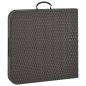 Tavolo da Giardino Marrone Pieghevole 120x60x74 cm HDPE Rattan Tavolo da Giardino Marrone Pieghevole 120x60x74 cm HDPE Rattan