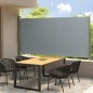 Tenda Laterale Retrattile per Patio 160x300 cm Grigia Tenda Laterale Retrattile per Patio 160x300 cm Grigia
