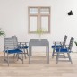 vidaXL Sedie Pranzo per Esterni con Cuscini 4 pz Legno Massello Acacia vidaXL Sedie Pranzo per Esterni con Cuscini 4 pz Legno Massello Acacia