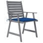 vidaXL Sedie Pranzo per Esterni con Cuscini 4 pz Legno Massello Acacia vidaXL Sedie Pranzo per Esterni con Cuscini 4 pz Legno Massello Acacia