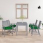 vidaXL Sedie Pranzo per Esterni con Cuscini 4 pz Legno Massello Acacia vidaXL Sedie Pranzo per Esterni con Cuscini 4 pz Legno Massello Acacia
