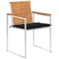 vidaXL Sedie da Giardino con Cuscini 6 pz in Legno Massello di Acacia vidaXL Sedie da Giardino con Cuscini 6 pz in Legno Massello di Acacia