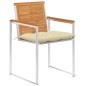 vidaXL Sedie da Giardino con Cuscini 6 pz in Legno Massello di Acacia vidaXL Sedie da Giardino con Cuscini 6 pz in Legno Massello di Acacia