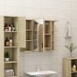 Armadietto a Specchio Rovere Sonoma 80x20,5x64 cm in Truciolato Armadietto a Specchio Rovere Sonoma 80x20,5x64 cm in Truciolato