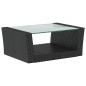 vidaXL Set Divani da Giardino 16 pz con Cuscini in Polyrattan Nero vidaXL Set Divani da Giardino 16 pz con Cuscini in Polyrattan Nero