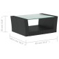 vidaXL Set Divani da Giardino 16 pz con Cuscini in Polyrattan Nero vidaXL Set Divani da Giardino 16 pz con Cuscini in Polyrattan Nero