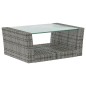 vidaXL Set Divani da Giardino 8 pz con Cuscini in Polyrattan Grigio