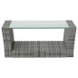 vidaXL Set Divani da Giardino 8 pz con Cuscini in Polyrattan Grigio