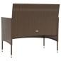 vidaXL Set Divani da Giardino 8 pz con Cuscini in Polyrattan Marrone vidaXL Set Divani da Giardino 8 pz con Cuscini in Polyrattan Marrone