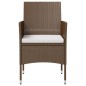 vidaXL Set Divani da Giardino 8 pz con Cuscini in Polyrattan Marrone vidaXL Set Divani da Giardino 8 pz con Cuscini in Polyrattan Marrone