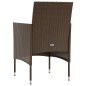 vidaXL Set Divani da Giardino 8 pz con Cuscini in Polyrattan Marrone vidaXL Set Divani da Giardino 8 pz con Cuscini in Polyrattan Marrone