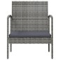 vidaXL Set Divani da Giardino 16 pz con Cuscini in Polyrattan Grigio vidaXL Set Divani da Giardino 16 pz con Cuscini in Polyrattan Grigio
