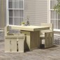 vidaXL Set da Pranzo da Giardino 3 pz in Legno di Pino Impregnato vidaXL Set da Pranzo da Giardino 3 pz in Legno di Pino Impregnato