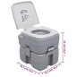 vidaXL Set Toilette Portatile Campeggio Supporto Lavamani Tanica Acqua