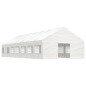 vidaXL Gazebo con Tetto Bianco 15,61x5,88x3,75 m in Polietilene