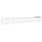 vidaXL Gabbia Polli con Tetto Antracite 803x98x90 cm Acciaio Zincato vidaXL Gabbia Polli con Tetto Antracite 803x98x90 cm Acciaio Zincato