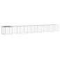 vidaXL Gabbia Polli con Tetto Antracite 803x98x90 cm Acciaio Zincato vidaXL Gabbia Polli con Tetto Antracite 803x98x90 cm Acciaio Zincato