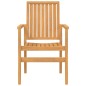 vidaXL Sedie da Giardino Impilabili 2 pz 56,5x57,5x91 cm Massello Teak vidaXL Sedie da Giardino Impilabili 2 pz 56,5x57,5x91 cm Massello Teak