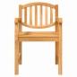 vidaXL Sedie da Giardino 2 pz 58x59x88 cm in Legno Massello di Teak vidaXL Sedie da Giardino 2 pz 58x59x88 cm in Legno Massello di Teak