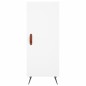 vidaXL Credenza Bianca 34,5x34x180 cm in Legno Multistrato vidaXL Credenza Bianca 34,5x34x180 cm in Legno Multistrato