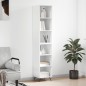 vidaXL Credenza Bianca 34,5x32,5x180 cm in Legno Multistrato vidaXL Credenza Bianca 34,5x32,5x180 cm in Legno Multistrato