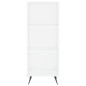 vidaXL Credenza Bianca 34,5x32,5x180 cm in Legno Multistrato vidaXL Credenza Bianca 34,5x32,5x180 cm in Legno Multistrato