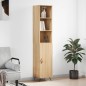 vidaXL Credenza Rovere Sonoma 34,5x34x180 cm in Legno Multistrato vidaXL Credenza Rovere Sonoma 34,5x34x180 cm in Legno Multistrato