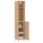 vidaXL Credenza Rovere Sonoma 34,5x34x180 cm in Legno Multistrato vidaXL Credenza Rovere Sonoma 34,5x34x180 cm in Legno Multistrato