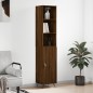 vidaXL Credenza Rovere Marrone 34,5x34x180 cm in Legno Multistrato vidaXL Credenza Rovere Marrone 34,5x34x180 cm in Legno Multistrato