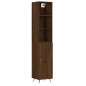 vidaXL Credenza Rovere Marrone 34,5x34x180 cm in Legno Multistrato vidaXL Credenza Rovere Marrone 34,5x34x180 cm in Legno Multistrato
