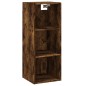 vidaXL Credenza Rovere Fumo 34,5x34x180 cm in Legno Multistrato